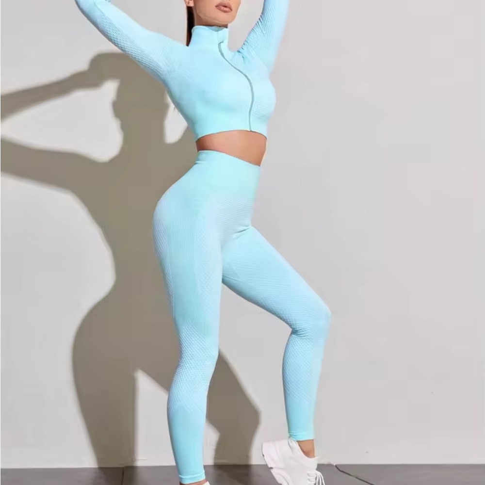 Light Blue Women's Activewear Set